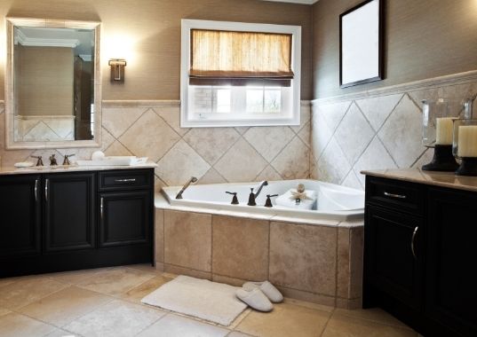 Renovated ensuite bathroom with quality fixtures and finishes