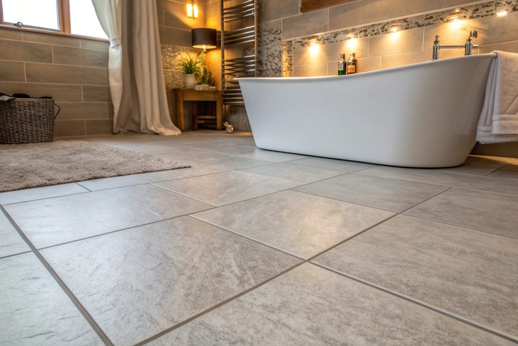 Professional bathroom floor tile replacement and repair in Hobart