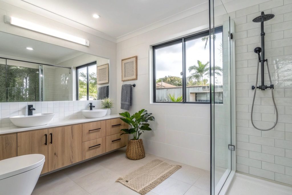 Professional waterproofing and tile installation in leak-free shower
