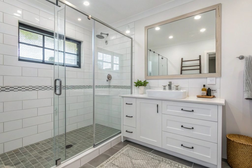 Renovated Hobart bathroom with properly waterproofed shower installation