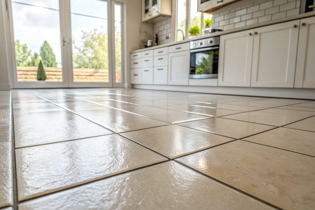 Floor tile replacement services for damaged kitchen tiles in Hobart homes