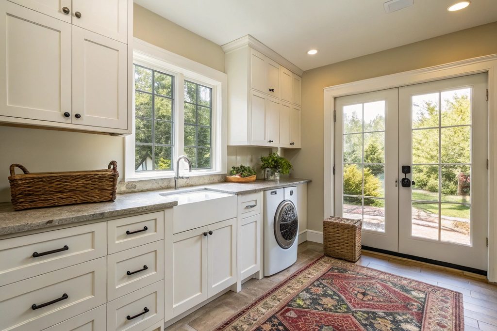Newly renovated modern laundry in a Hobart home
