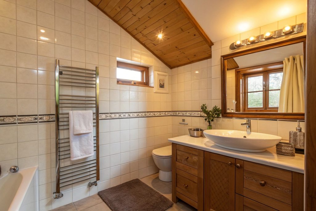 Warm, well-ventilated ensuite bathroom in a Hobart home