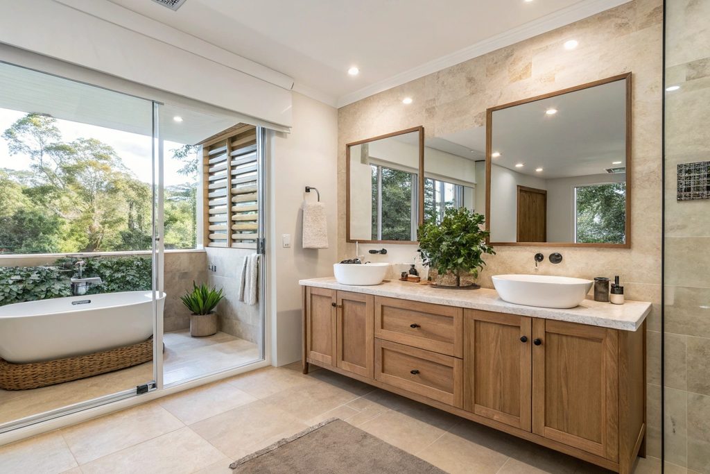 Bright, modern renovated bathroom free from mould and damp